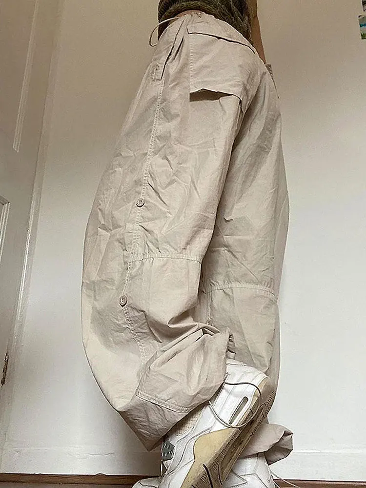 Женская Регулируемая пикантная одежда Y2K с высокой талией, свободная упаковка, длинные брюки-карго большого размера, корейская мода, улична...
Женская Регулируемая пикантная одежда Y2K с высокой талией, свободная упаковка, длинные брюки-карго большого размера, корейская мода, улична...