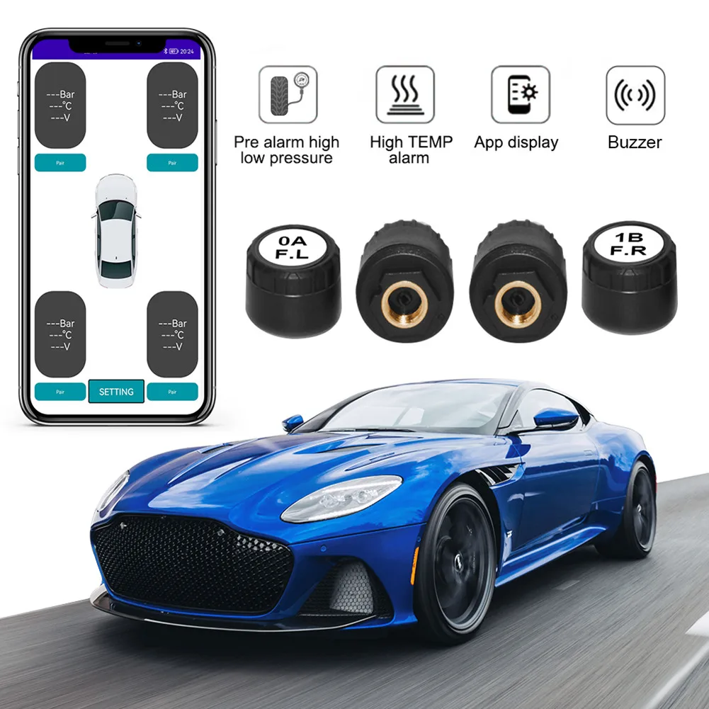 Car Intelligent Tire Pressure Monitoring System Car TPMS Bluetooth Tire Pressure Monitoring System External Tire Pressure Sensor
Car Intelligent Tire Pressure Monitoring System Car TPMS Bluetooth Tire Pressure Monitoring System External Tire Pressure Sensor