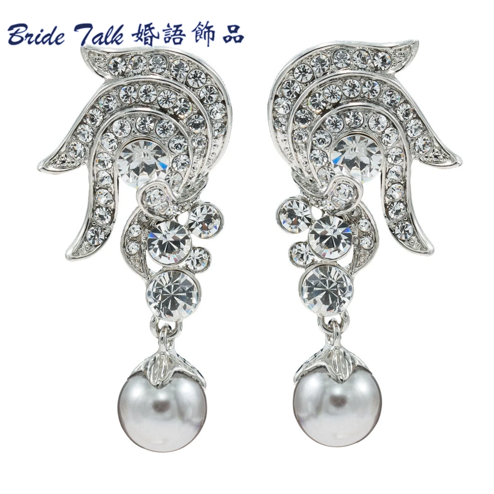 New 2015 Spring Fasion Flower Earrings for Wedding Pearl Dangle Earring for Women Austrian Crystal Gift Free Shipping SEA0912
New 2015 Spring Fasion Flower Earrings for Wedding Pearl Dangle Earring for Women Austrian Crystal Gift Free Shipping SEA0912