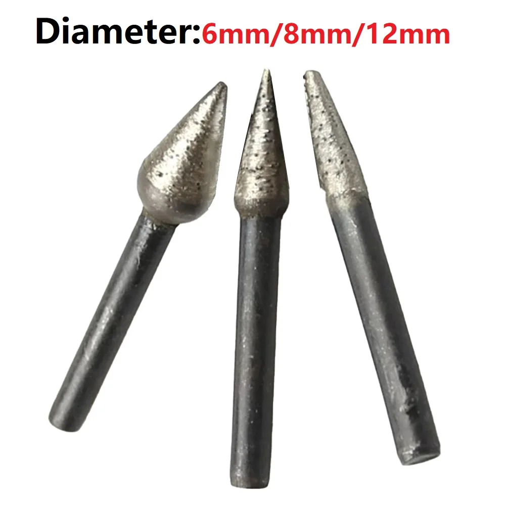 3pcs 6/8/12mm Taper Sintered Diamond Grinding Head Abrasive Point For Electric Air Grinder Hand Electric Dril Stone Engraving
3pcs 6/8/12mm Taper Sintered Diamond Grinding Head Abrasive Point For Electric Air Grinder Hand Electric Dril Stone Engraving