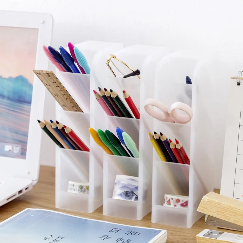 Rectangle Simple Pen Holder Transparent Frosted Oblique Plug-in Desk Surface Finishing and Storage Student Desk Stationery Rack
Rectangle Simple Pen Holder Transparent Frosted Oblique Plug-in Desk Surface Finishing and Storage Student Desk Stationery Rack