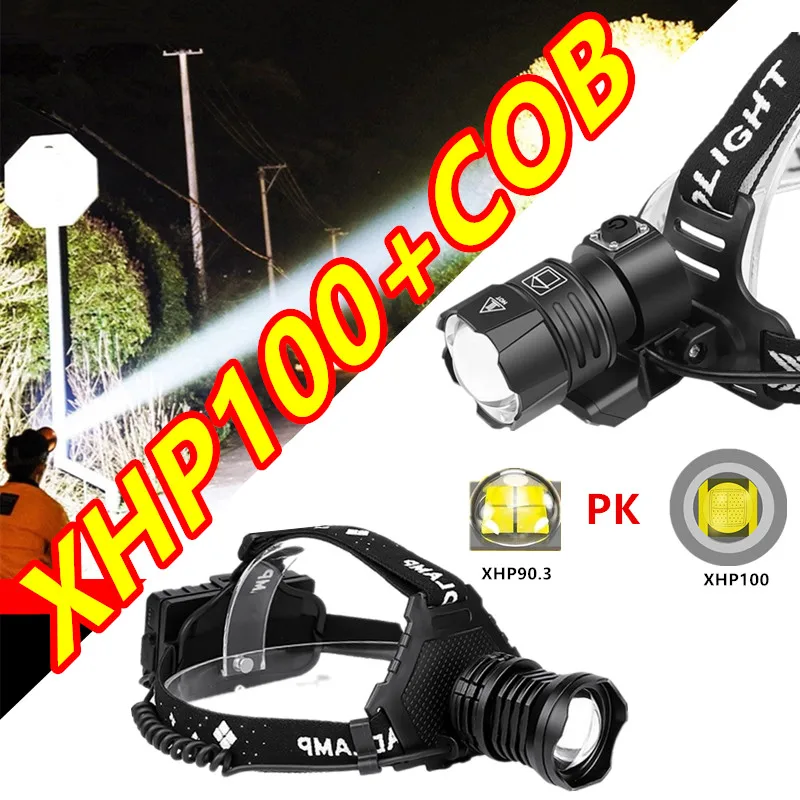 COB XHP100 Most Powerful usb Headlamp Rechargeable led Headlight flashlight XHP90 use 18650 battery for hunting head lamp lanter
COB XHP100 Most Powerful usb Headlamp Rechargeable led Headlight flashlight XHP90 use 18650 battery for hunting head lamp lanter