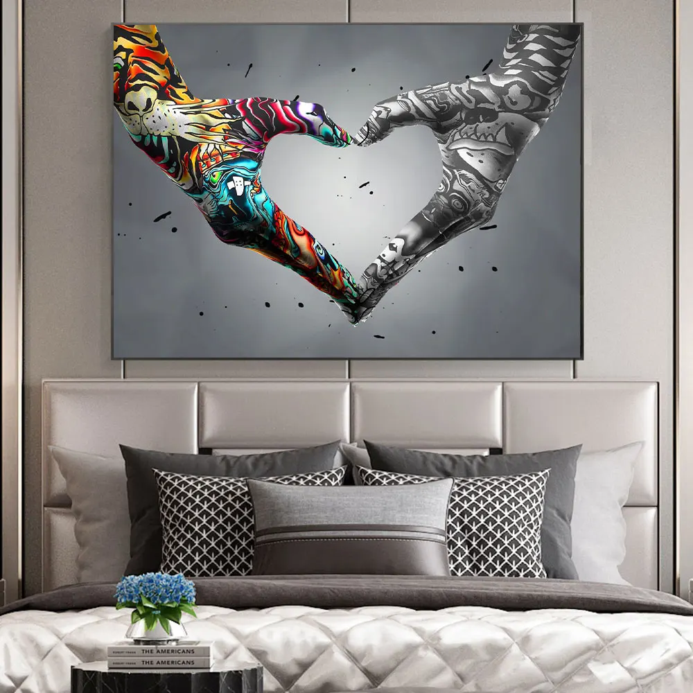 Graffiti Holding Hands Posters Canvas Painting Abstract Pop Street Art Love Is All You Need Prints Wall Picture Room Home Decor
Graffiti Holding Hands Posters Canvas Painting Abstract Pop Street Art Love Is All You Need Prints Wall Picture Room Home Decor