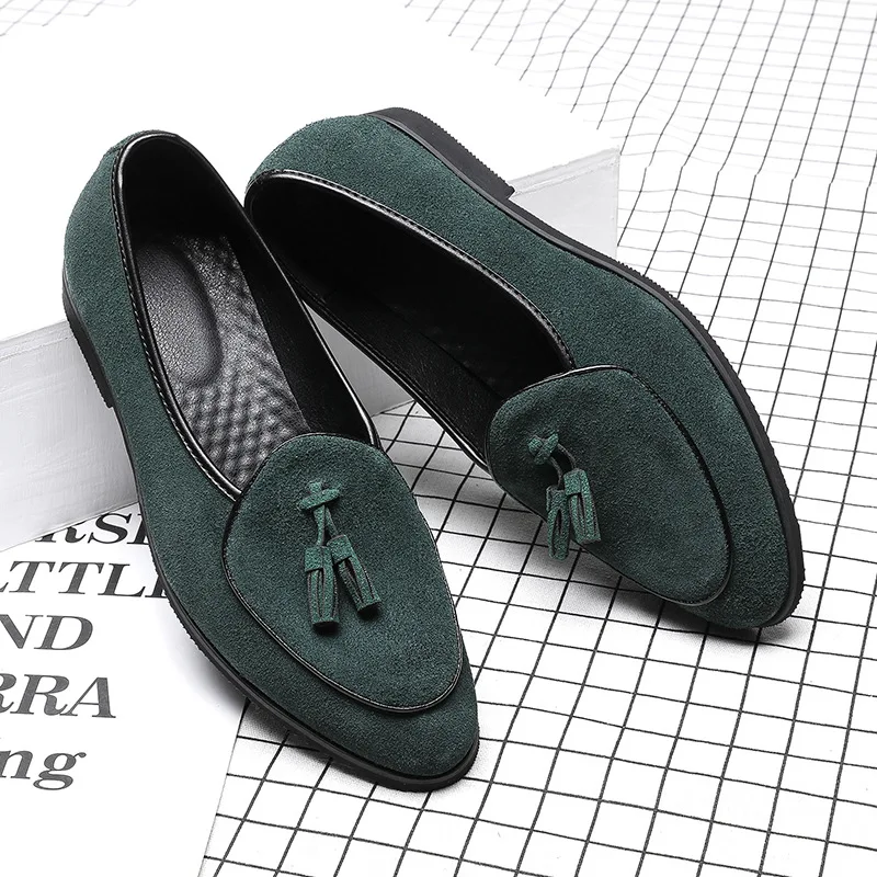 2022 Slip On Shallow Tassel Shoes Men Loafers New Lazy Peas Shoes Moccasins Suede Leather Shoes 4 Colors
2022 Slip On Shallow Tassel Shoes Men Loafers New Lazy Peas Shoes Moccasins Suede Leather Shoes 4 Colors