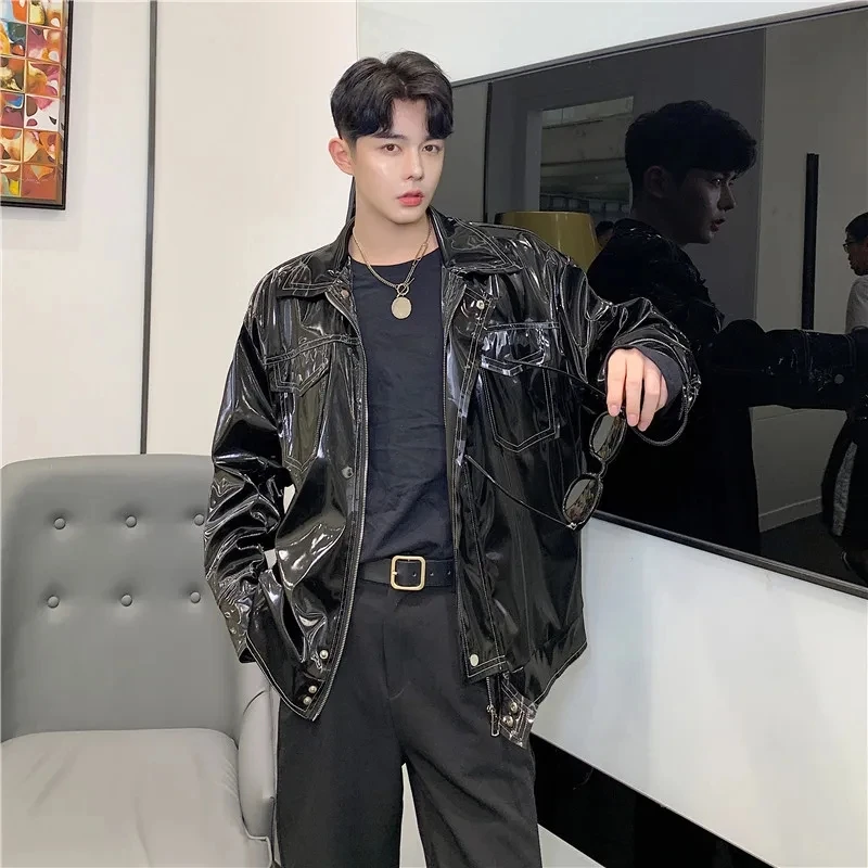 Man Boy's Chic Jacket With Pocket Motobiker Dance Stage Guitar Show Costumes Coats
Man Boy's Chic Jacket With Pocket Motobiker Dance Stage Guitar Show Costumes Coats