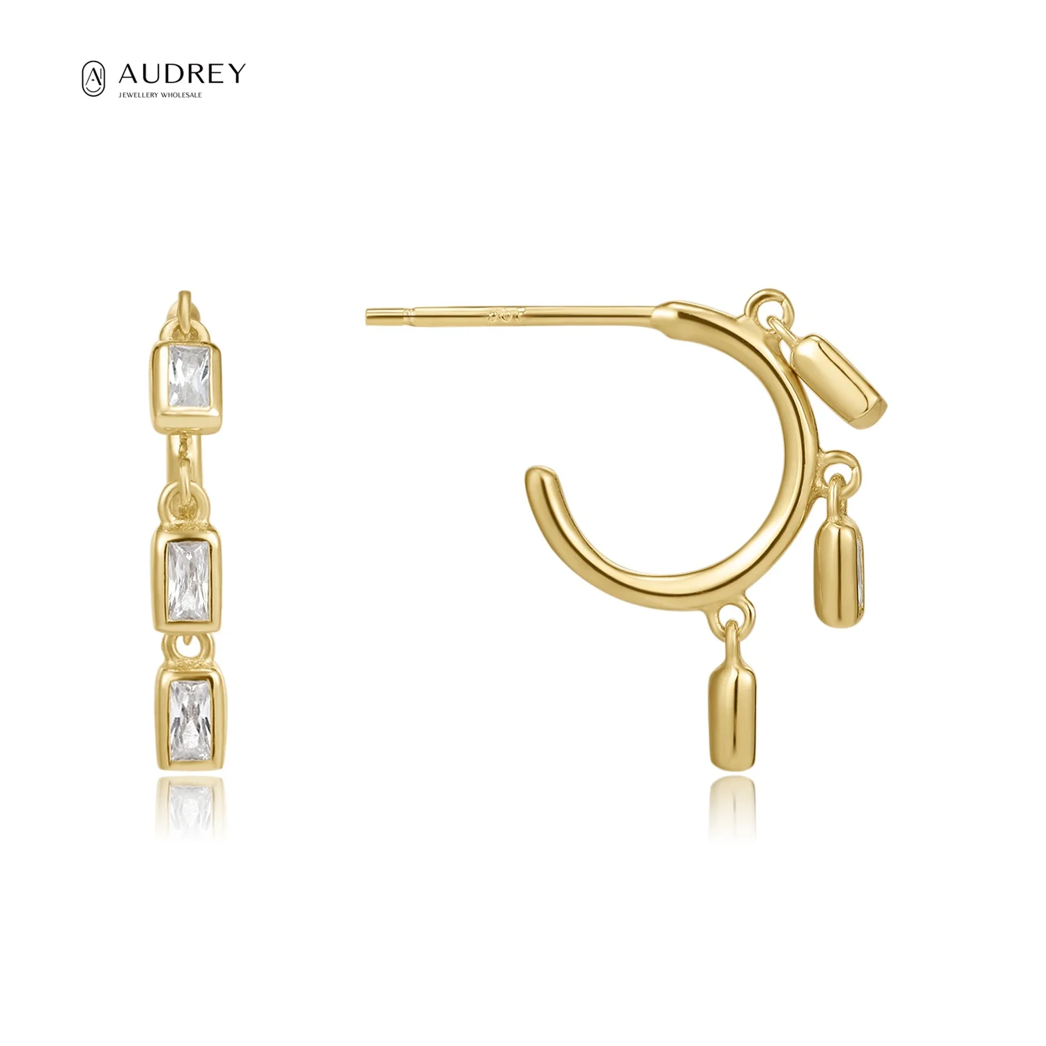 Audrey Fine Jewelry Earring Handmade 14K Plating Gold Vermeil S925 Sterling Silver Women Prom Jewellery Earrings 
Audrey Fine Jewelry Earring Handmade 14K Plating Gold Vermeil S925 Sterling Silver Women Prom Jewellery Earrings