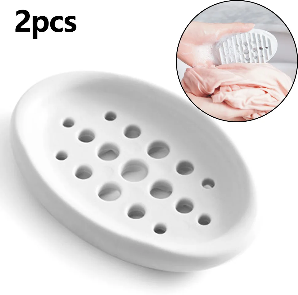 2pcs Soap Holder Multicolor Storage Tray Rack Draining Silicone Soap Dish Box Kitchen Bathroom Decoration Accessories
2pcs Soap Holder Multicolor Storage Tray Rack Draining Silicone Soap Dish Box Kitchen Bathroom Decoration Accessories