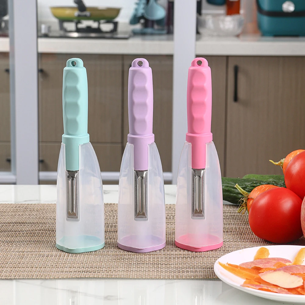 Protable Storage Peeling Tool with Storage Box Vegetable Fruit Peeler Supplies Household Kitchen Peeler Picnic Tools 
Protable Storage Peeling Tool with Storage Box Vegetable Fruit Peeler Supplies Household Kitchen Peeler Picnic Tools
