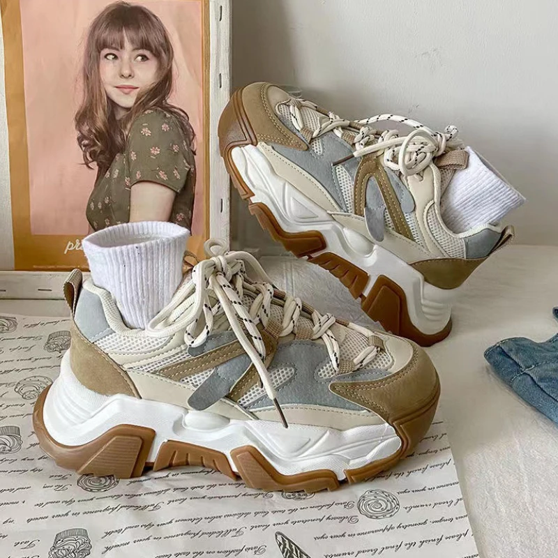 2023 New Spring Women Casual Sneakers Woman Fashion Platform Flats Lace Up Outdoor Walking Shoes Black Zapatillas Mujer
2023 New Spring Women Casual Sneakers Woman Fashion Platform Flats Lace Up Outdoor Walking Shoes Black Zapatillas Mujer