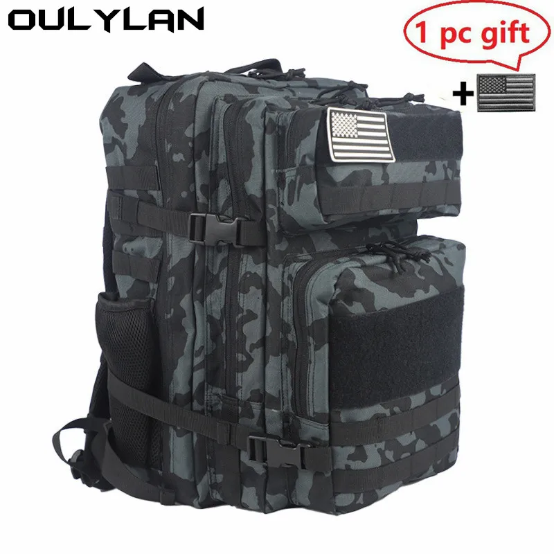 Уличный тактический рюкзак Oulylan 45 л, Военная Сумка для кемпинга и охоты, мужской и женский водонепроницаемый армейский ранец для альпинизма
Уличный тактический рюкзак Oulylan 45 л, Военная Сумка для кемпинга и охоты, мужской и женский водонепроницаемый армейский ранец для альпинизма