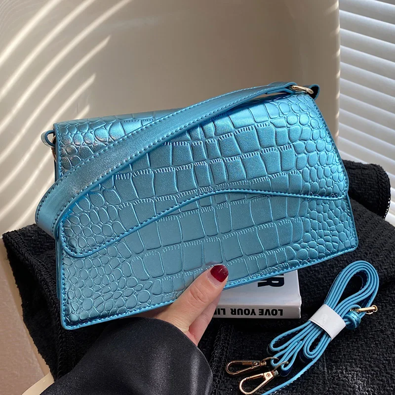 2023 New Designer Women Alligator Pattern Shoulder Bags Office Lady Blue Gold Silver Small Handbags Messenger Bag Evening Clutch
2023 New Designer Women Alligator Pattern Shoulder Bags Office Lady Blue Gold Silver Small Handbags Messenger Bag Evening Clutch