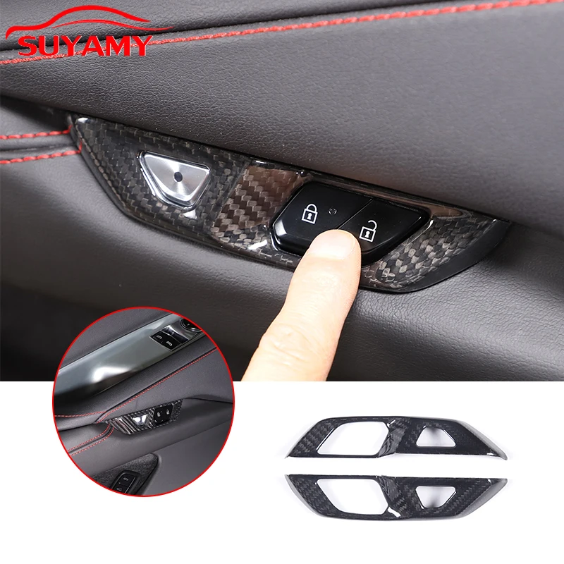 Real Carbon Fiber Car Door Lock Switch Frame Trim Cover For Corvette C8 Stingray Z51 Z06 2020-2023 Car Accessories
Real Carbon Fiber Car Door Lock Switch Frame Trim Cover For Corvette C8 Stingray Z51 Z06 2020-2023 Car Accessories
