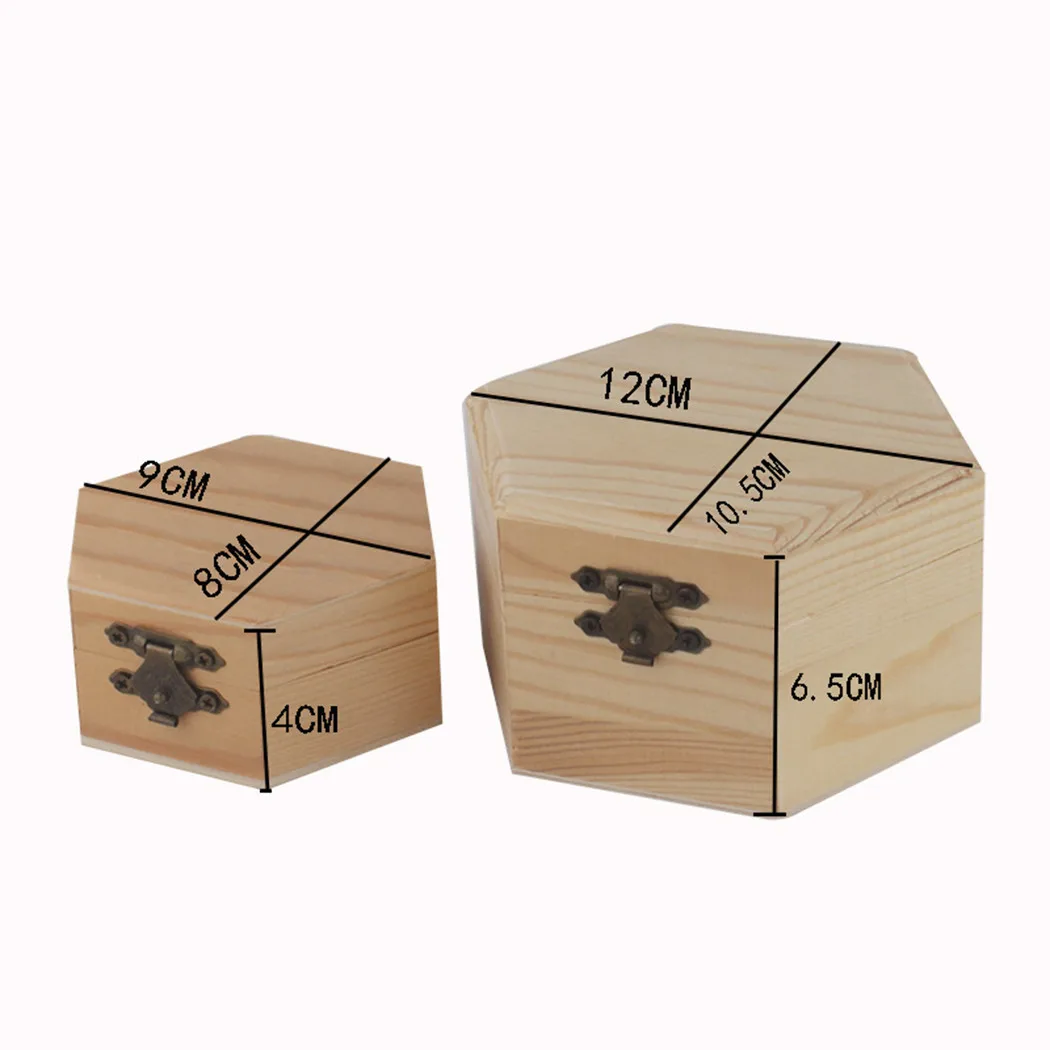 1Pc Hexagonal Wooden Box Storage Box Wooden Hexagonal Shaped 9*8*4cm 12*10.5*6.5cm Jewelry Box Wedding Gifts Favors Box Holder
1Pc Hexagonal Wooden Box Storage Box Wooden Hexagonal Shaped 9*8*4cm 12*10.5*6.5cm Jewelry Box Wedding Gifts Favors Box Holder