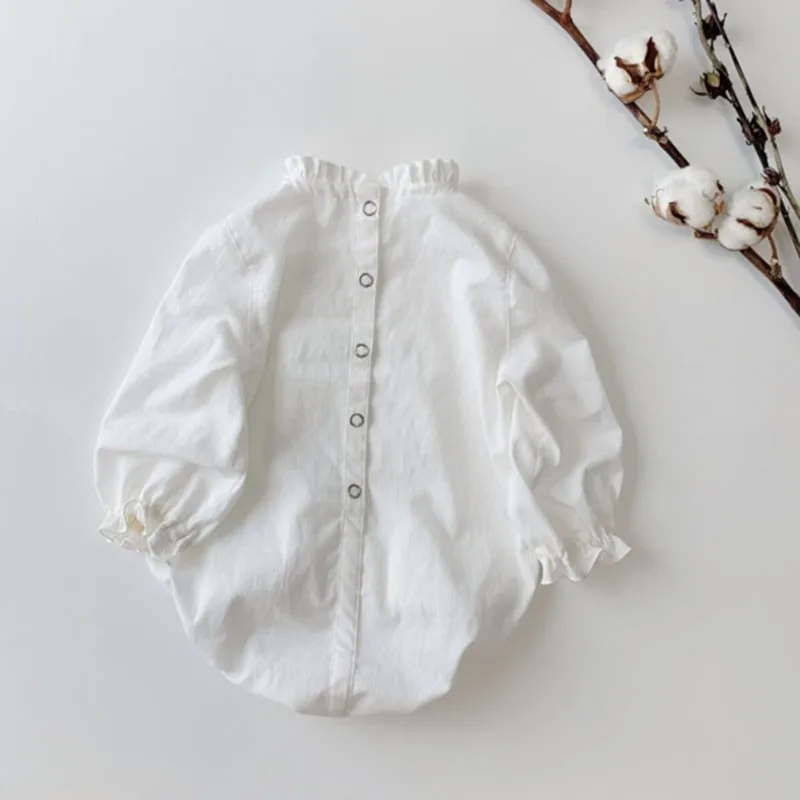 2023 Ins Spring Autumn Girl Boy Infant Solid Simple Cardigan Full Sleeves Bodysuit Baby Casual Cotton Linen Ruffle Loose Onesie
2023 Ins Spring Autumn Girl Boy Infant Solid Simple Cardigan Full Sleeves Bodysuit Baby Casual Cotton Linen Ruffle Loose Onesie