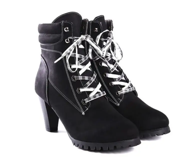 Designer New 2022 Platform Ankle Boots Women Autumn Lace Up Thick High Heel Ladies Woman Fashion Shoes Women's Stage Sneakers 42
Designer New 2022 Platform Ankle Boots Women Autumn Lace Up Thick High Heel Ladies Woman Fashion Shoes Women's Stage Sneakers 42