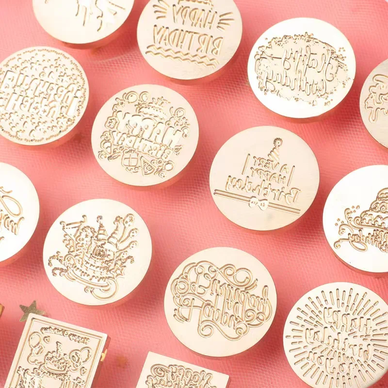 Happy Birthday Sealing Wax Stamp Head DIY Copper Stamp Round Square for Birthday Party Envelope Invitation Card Gift Box Decor
Happy Birthday Sealing Wax Stamp Head DIY Copper Stamp Round Square for Birthday Party Envelope Invitation Card Gift Box Decor