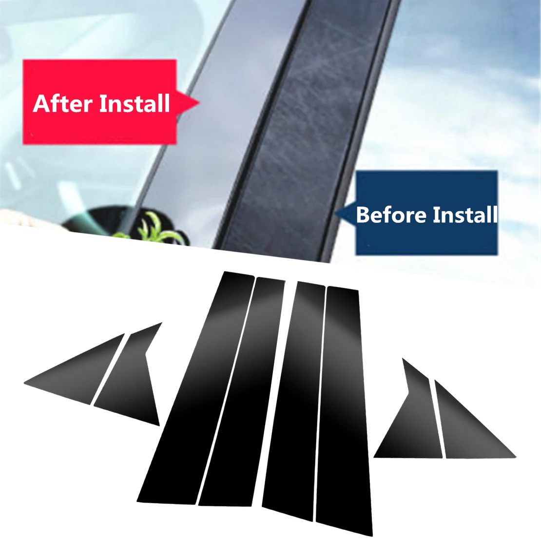 8pcs Gloss Black Car Door Window B Pillar Post Cover Trim Sticker PC Fit for Hyundai Elantra 2016 2015 2014 2013 2012 2011
8pcs Gloss Black Car Door Window B Pillar Post Cover Trim Sticker PC Fit for Hyundai Elantra 2016 2015 2014 2013 2012 2011