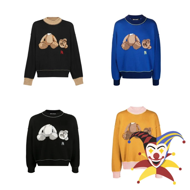 Palm Knitted Bear Jacquard Sweater Men Women 1:1 Top Version Fashion Knit Sweatshirts
Palm Knitted Bear Jacquard Sweater Men Women 1:1 Top Version Fashion Knit Sweatshirts