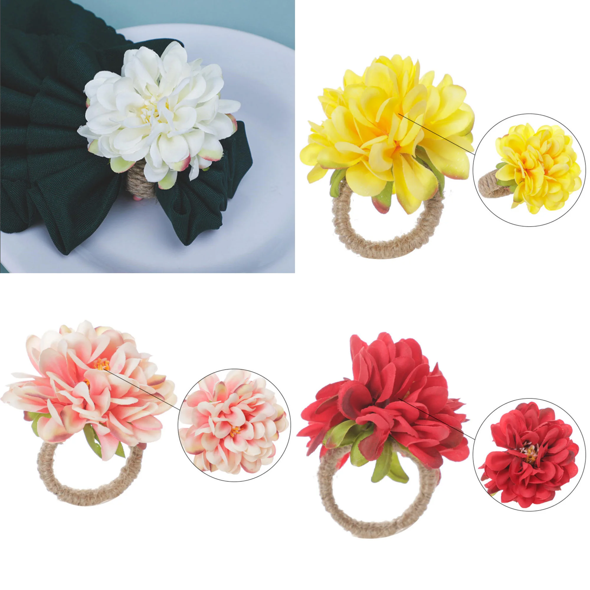 6pcs Handmade Flower Napkin Rings Faux Pink Rose Napkin Buckles Serviette Buckles Holder For Wedding Birthday Table Decoration
6pcs Handmade Flower Napkin Rings Faux Pink Rose Napkin Buckles Serviette Buckles Holder For Wedding Birthday Table Decoration
