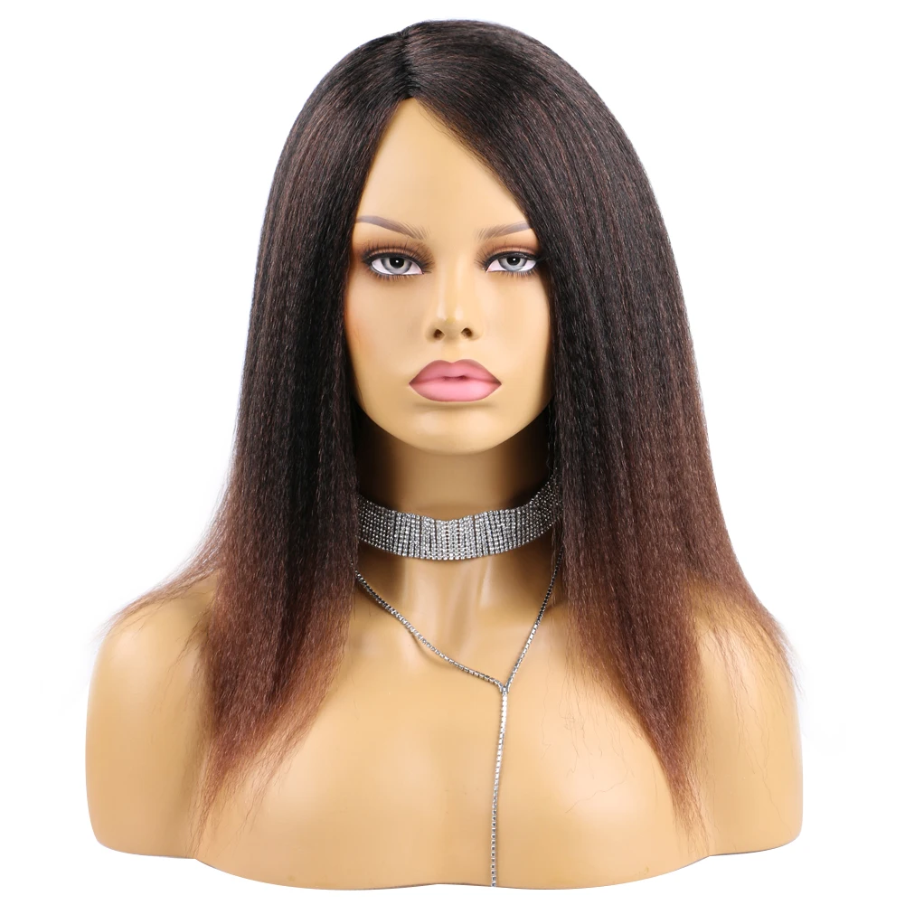 Synthetic Kinky Straight Hair Wig 14 Inch Short Yaki Straight African Wig For Women Daily Party Use
Synthetic Kinky Straight Hair Wig 14 Inch Short Yaki Straight African Wig For Women Daily Party Use