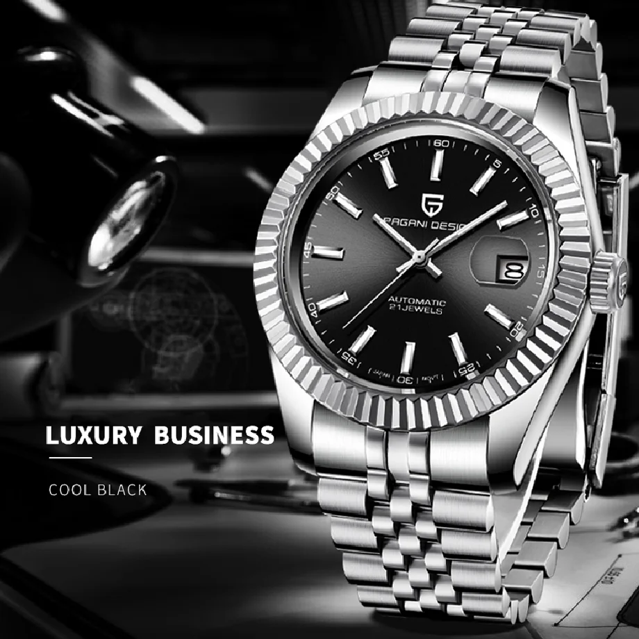 PAGANI 2019 New Men's Watches Top Brand Luxury Watch Men Automatic Mechanical Watch Men Business Waterproof 100M Montre Homme
PAGANI 2019 New Men's Watches Top Brand Luxury Watch Men Automatic Mechanical Watch Men Business Waterproof 100M Montre Homme