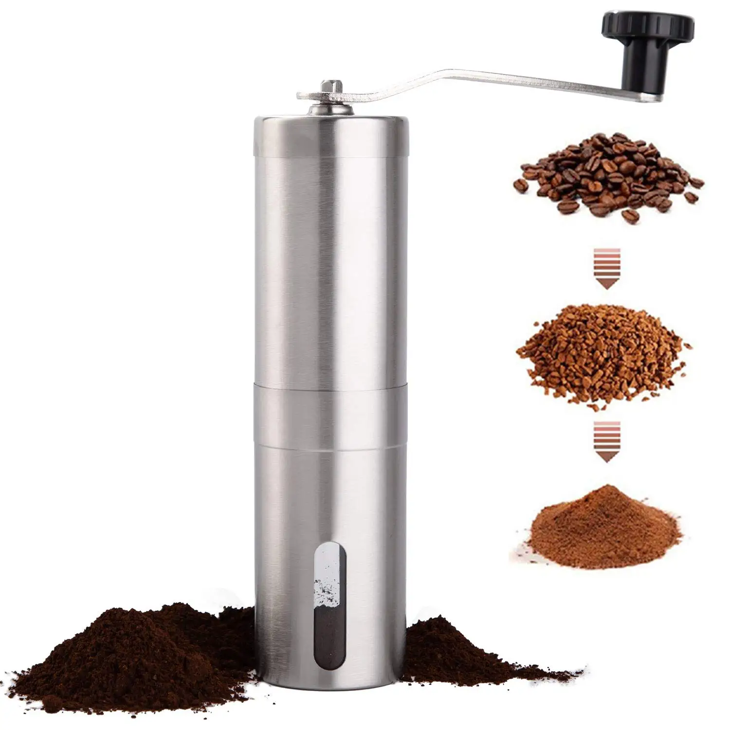 Stainless Steel Coffee Grinder Portable Manual Coffee Bean Grinder Household Small Coffee Grinder
Stainless Steel Coffee Grinder Portable Manual Coffee Bean Grinder Household Small Coffee Grinder