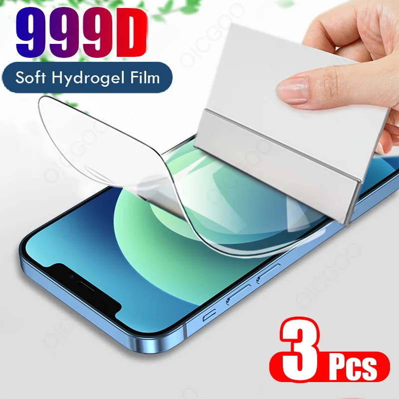 3PCS Full Cover Hydrogel Film For iPhone 11 12 Pro Max Mini X XR XS Max Screen Protector On iPhone 7 8 6 6s Plus Film Not Glass
3PCS Full Cover Hydrogel Film For iPhone 11 12 Pro Max Mini X XR XS Max Screen Protector On iPhone 7 8 6 6s Plus Film Not Glass