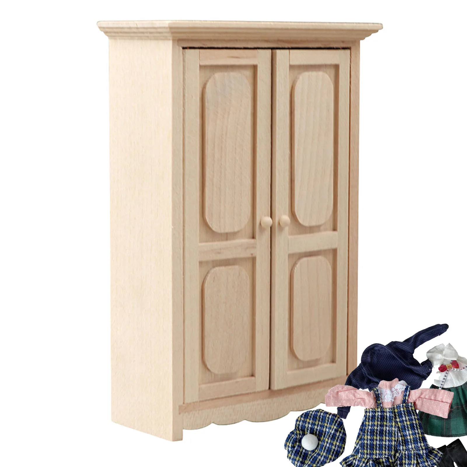 New 1:12 Dollhouse Miniature Wooden Cabinet Wardrobe Doll House Handcrafted Bedside Table Furniture Model Decor Mini Cabinet
New 1:12 Dollhouse Miniature Wooden Cabinet Wardrobe Doll House Handcrafted Bedside Table Furniture Model Decor Mini Cabinet