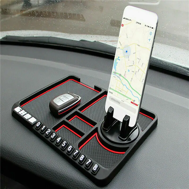 4in1 Silicone Car Anti-Slip Mat Multi-Functional Car Anti-Slip Mat Auto Phone Holder Parking Number Card Car Pad Mat Accessories
4in1 Silicone Car Anti-Slip Mat Multi-Functional Car Anti-Slip Mat Auto Phone Holder Parking Number Card Car Pad Mat Accessories