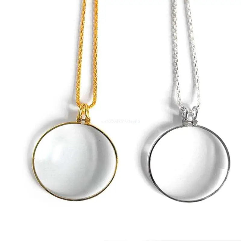 6X Necklace Magnifier Pendant Necklace Long Chain for Library Reading Zooming Jewelry Crafts Needlework Dropship
6X Necklace Magnifier Pendant Necklace Long Chain for Library Reading Zooming Jewelry Crafts Needlework Dropship