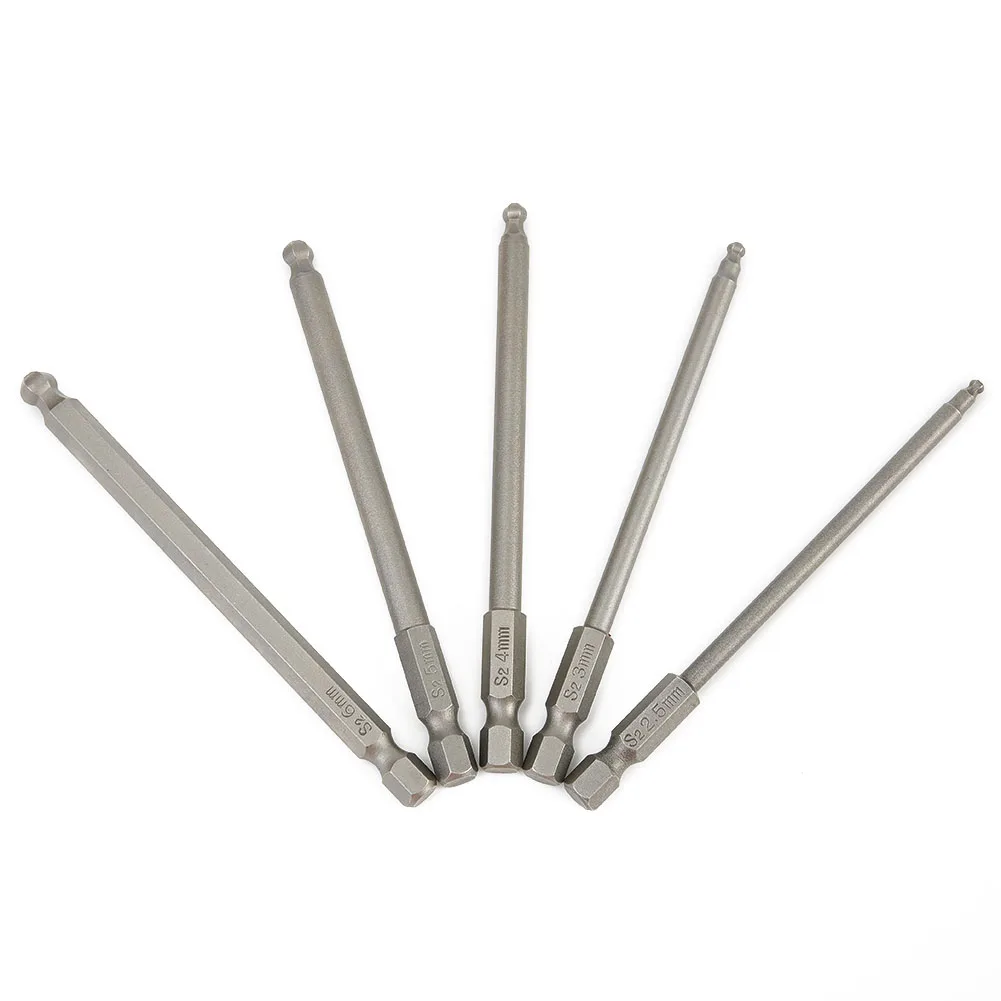 Reliable Screwdriver Bit Screwdriver Drill Bits Useful Magnetic Practical 100mm Ball End Hexagon 2.5mm/3mm/4mm/5mm/6mm
Reliable Screwdriver Bit Screwdriver Drill Bits Useful Magnetic Practical 100mm Ball End Hexagon 2.5mm/3mm/4mm/5mm/6mm