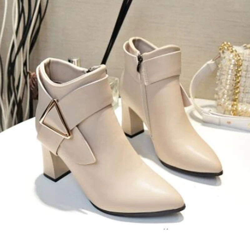 2022 Autumn Winter New Women Chelsea Ankle High Heels Boots Pointed Toe Zipper Boots Fashion Chunky Casual Shoes Pumps Botas
2022 Autumn Winter New Women Chelsea Ankle High Heels Boots Pointed Toe Zipper Boots Fashion Chunky Casual Shoes Pumps Botas