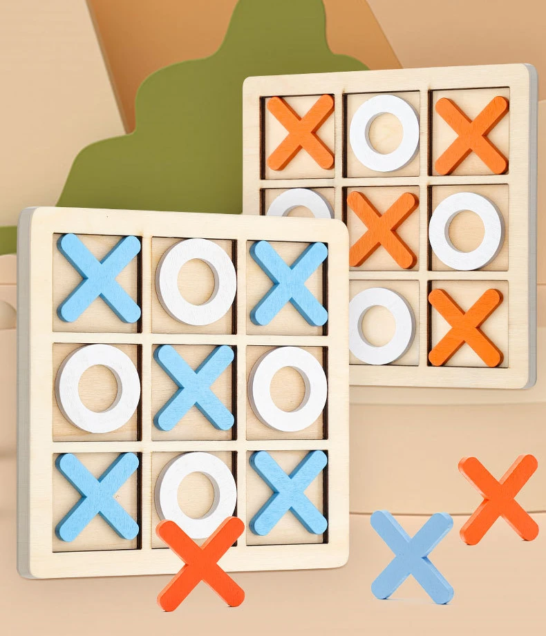 Wooden 3D Puzzle XO Chess Game Baby Montessori Educational Toys Children Logic Thinking Training Puzzles for Kids Brain Training 
Wooden 3D Puzzle XO Chess Game Baby Montessori Educational Toys Children Logic Thinking Training Puzzles for Kids Brain Training