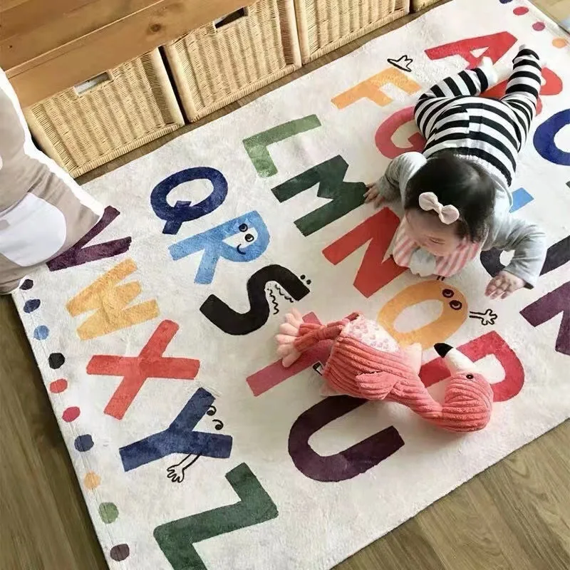 Cartoon Children's Bedroom Crawl Mat Soft Shaggy Carpet Thickened Area Rug Large Drop-proof Cute Living Room Decoration Carpets
Cartoon Children's Bedroom Crawl Mat Soft Shaggy Carpet Thickened Area Rug Large Drop-proof Cute Living Room Decoration Carpets