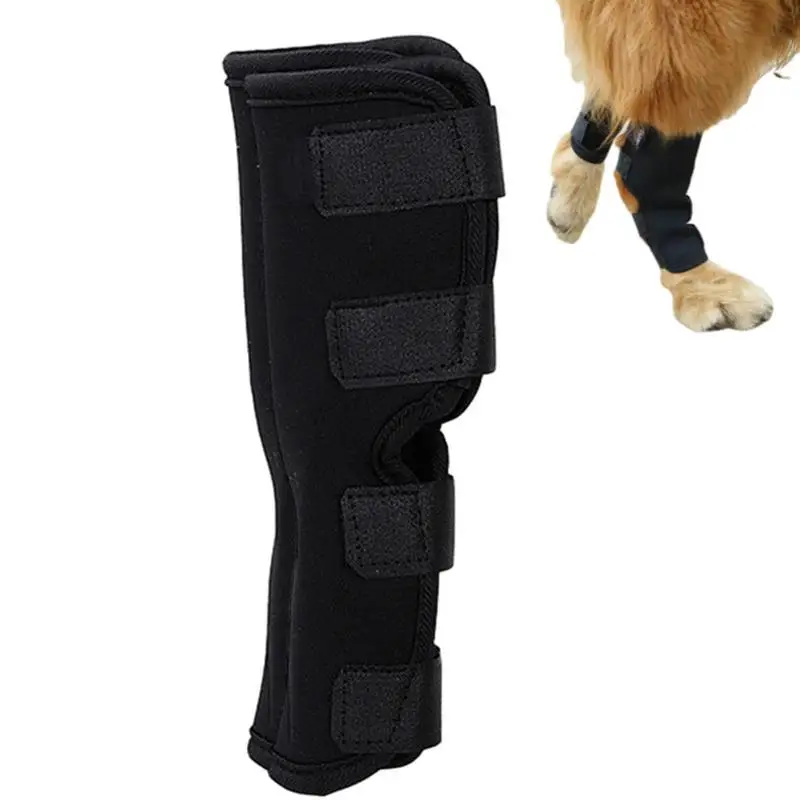 

Adjustable Pet Knee Pads Dog Support Brace For Leg Injury Recover Hock Joint Wrap Breathable Dog Legs Protector Support Health