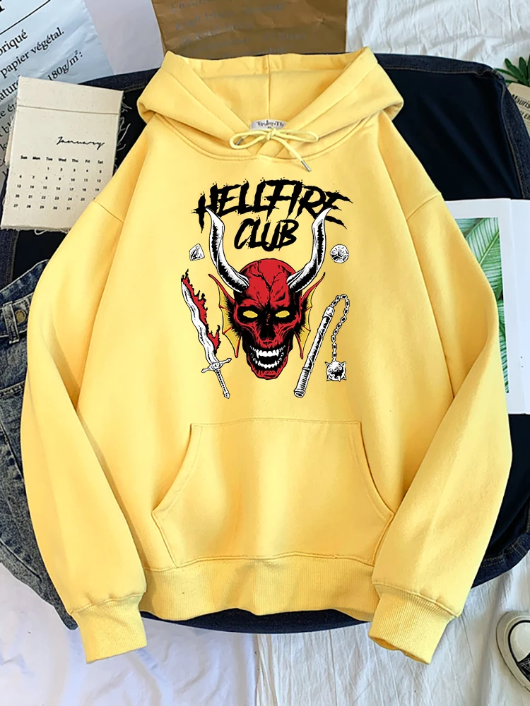 Stranger Things Hellfire Club Hawkins Print Women Hoodies Harajuku Pullover Oversize Hoody Autumn Comfortable Woman Tracksuit
Stranger Things Hellfire Club Hawkins Print Women Hoodies Harajuku Pullover Oversize Hoody Autumn Comfortable Woman Tracksuit