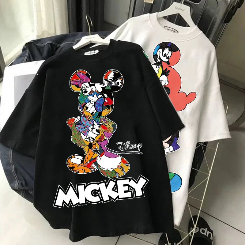 Fashion Mickey Minnie Summer Disney Vintage Women Cartoon Kawaii Top Female Ulzzang Oversized T-shirt with Short Sleeves 90s Y2k 
Fashion Mickey Minnie Summer Disney Vintage Women Cartoon Kawaii Top Female Ulzzang Oversized T-shirt with Short Sleeves 90s Y2k