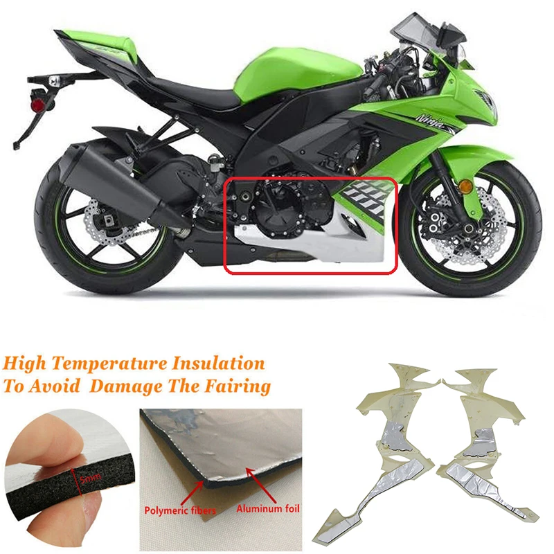 Термозащитный обтекатель для Kawasaki NINJA ZX-10R 2008-2010, защитная нарезанная изоляционная губка
Термозащитный обтекатель для Kawasaki NINJA ZX-10R 2008-2010, защитная нарезанная изоляционная губка