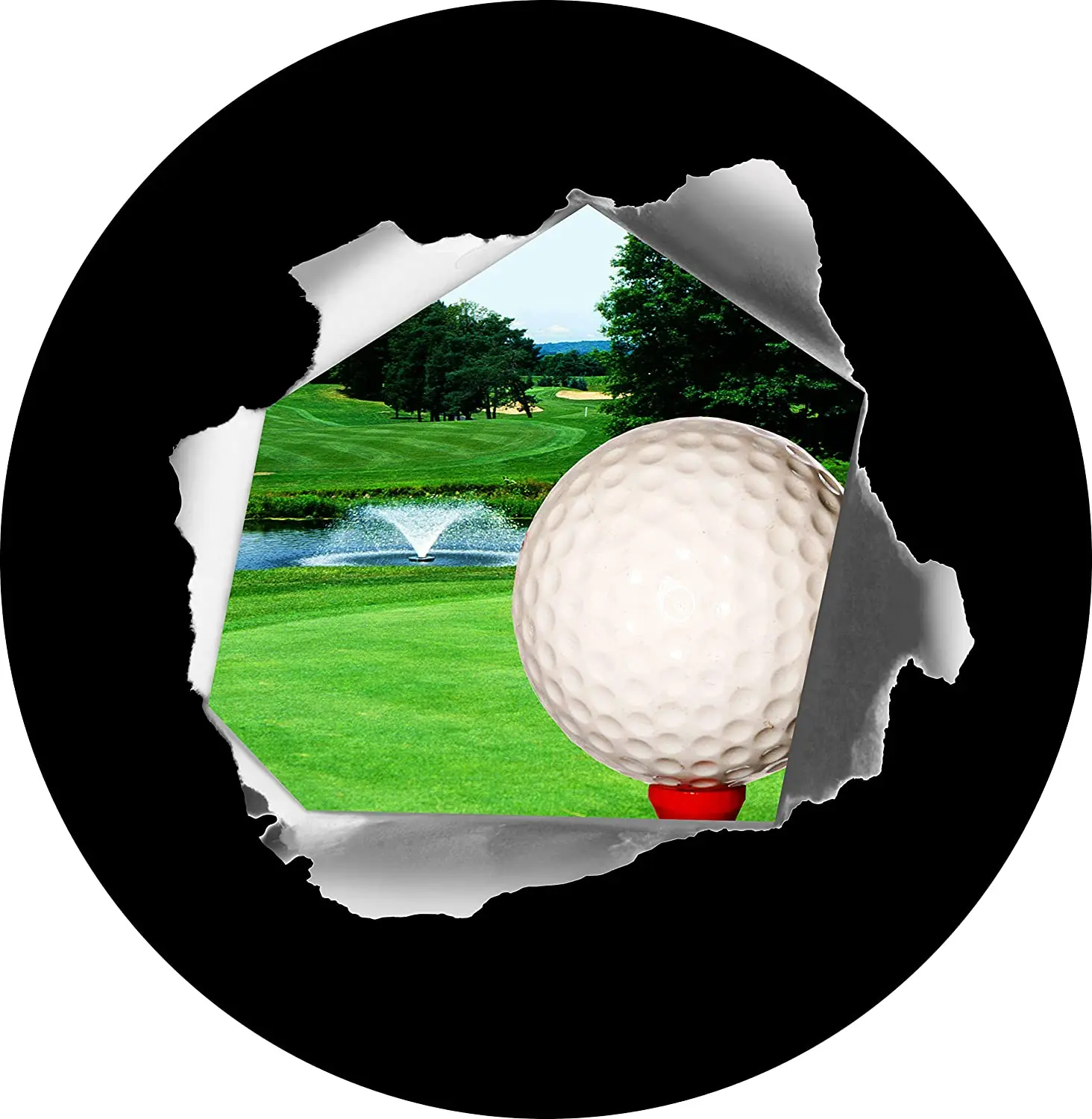 TIRE Cove Central Golf Ball on Tee in Fairway Spare COVER CAR (Select tire sizez/Back up Camera in MENU) Custom Sized to Any
TIRE Cove Central Golf Ball on Tee in Fairway Spare COVER CAR (Select tire sizez/Back up Camera in MENU) Custom Sized to Any