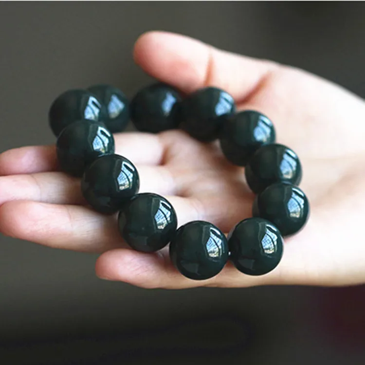 Genuine Natural Xinjiang Hetian Jade Buddha Beads Bracelet Mens Green Jades Stone Beads Elastic Beaded Bracelets Male Bangles
Genuine Natural Xinjiang Hetian Jade Buddha Beads Bracelet Mens Green Jades Stone Beads Elastic Beaded Bracelets Male Bangles