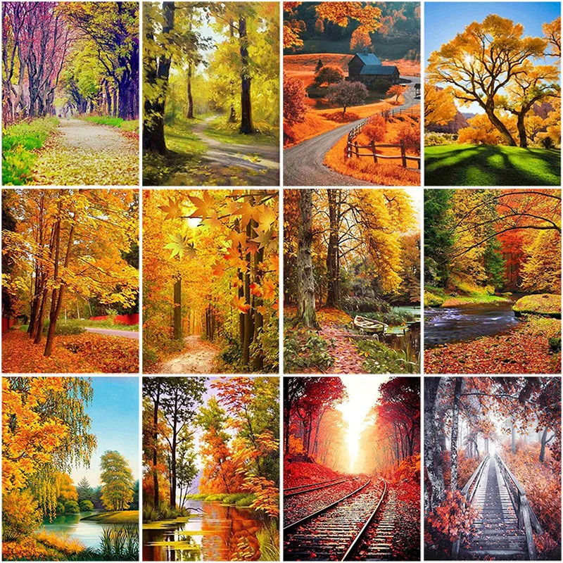 Autumn Landscape DIY 5D Diamond Painting Full Round Drill Resin Diamont Embroidery Cross Stitch Wall Sticker Home Decor
Autumn Landscape DIY 5D Diamond Painting Full Round Drill Resin Diamont Embroidery Cross Stitch Wall Sticker Home Decor