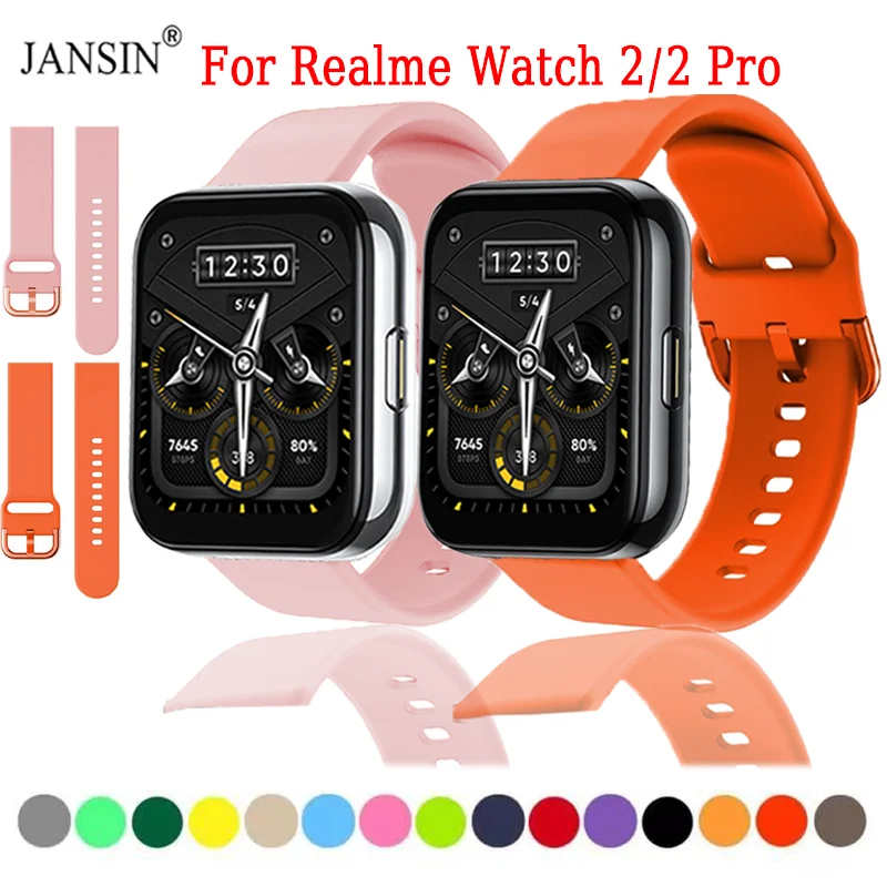 Силиконовый ремешок для часов Realme Watch 2/2 Pro, ремешок для часов Realme Watch 2 Pro, сменный ремешок для смарт-часов 
Силиконовый ремешок для часов Realme Watch 2/2 Pro, ремешок для часов Realme Watch 2 Pro, сменный ремешок для смарт-часов