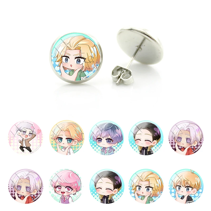 Japan Cute Colorful Tokyo Revengers Printing Image Cartoon Earings Glass Cabochon Stud Earrings Jewelry for Friend Gifts FYS31
Japan Cute Colorful Tokyo Revengers Printing Image Cartoon Earings Glass Cabochon Stud Earrings Jewelry for Friend Gifts FYS31