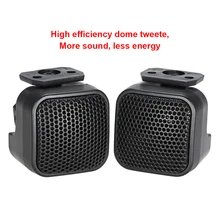 Pack of 2 Car Speaker Handy Installation Dome Tweeters Audio Tweeter 5KHz-20KHz ABS Compact Size Vehicle Accessories