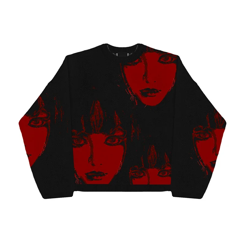 Vintage Knitted Sweater Harajuku Ukiyo-e Style portrait patternPullover 2022 Autumn Streetwear Sweater Men Women Cotton Knitwear
Vintage Knitted Sweater Harajuku Ukiyo-e Style portrait patternPullover 2022 Autumn Streetwear Sweater Men Women Cotton Knitwear