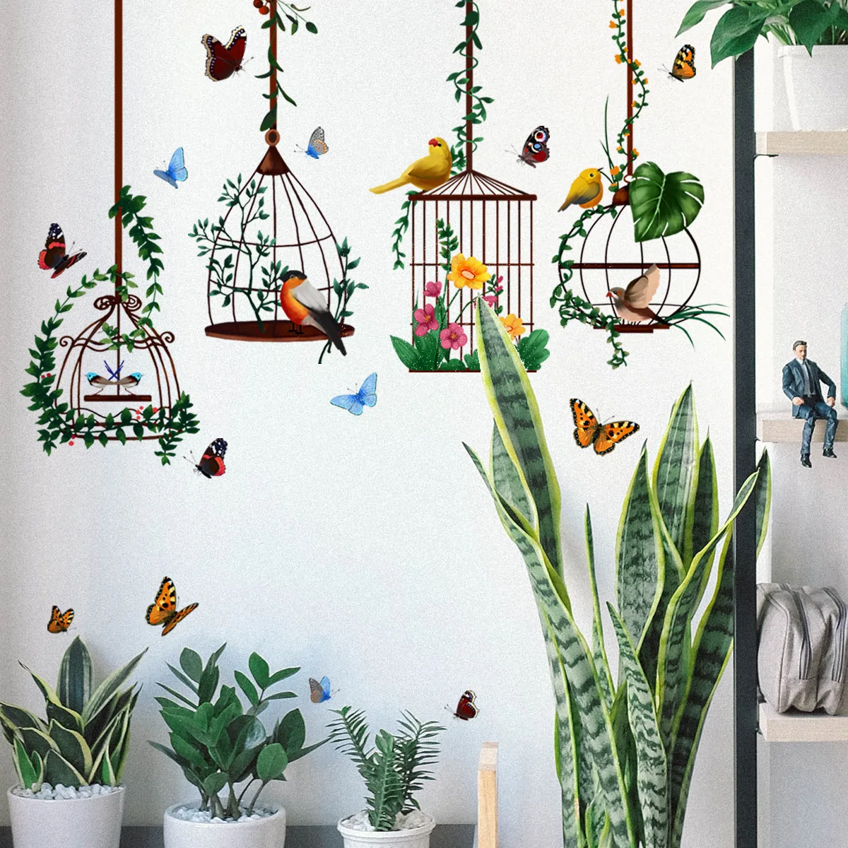 DIY Birdcage Room Decor Wall Stickers Flower Vinyl Living Room Bedroom Decoration Aesthetic Wallstickers Pegatinas De Pared
DIY Birdcage Room Decor Wall Stickers Flower Vinyl Living Room Bedroom Decoration Aesthetic Wallstickers Pegatinas De Pared