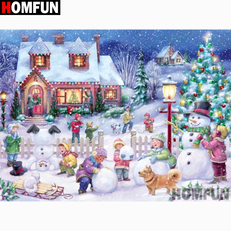 HOMFUN Diamond Painting Full Square/Round Drill 5D DIY "Christmas Scenery" Daimond Embroidery Rhinestone Cross Stitch Decor
HOMFUN Diamond Painting Full Square/Round Drill 5D DIY "Christmas Scenery" Daimond Embroidery Rhinestone Cross Stitch Decor