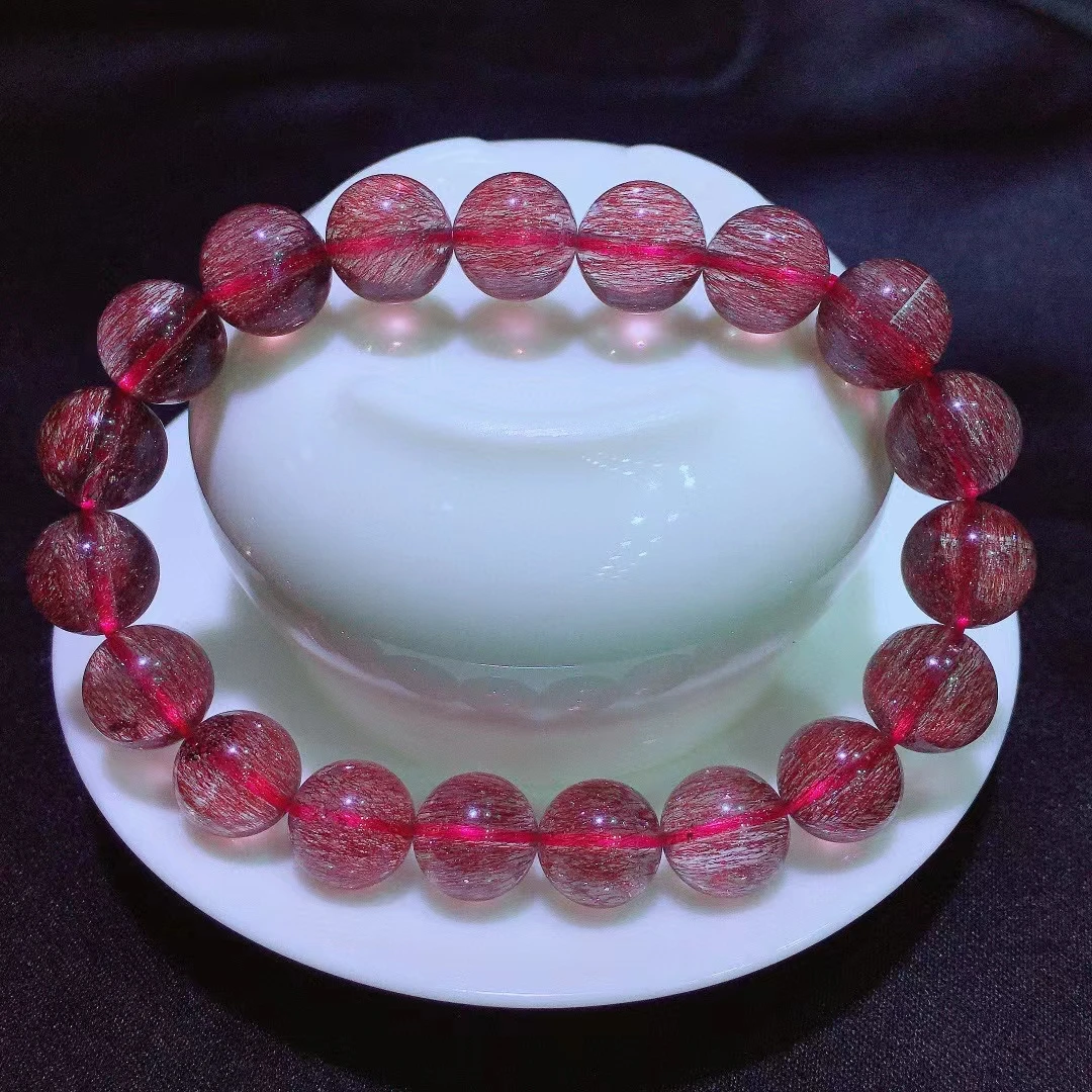 Natural Red Super Seven 7 Lepidocrocite Quartz Bracelet 10.8mm Clear Round Beads Stretch Jewelry Crystal Rare Rutilated AAAAA
Natural Red Super Seven 7 Lepidocrocite Quartz Bracelet 10.8mm Clear Round Beads Stretch Jewelry Crystal Rare Rutilated AAAAA