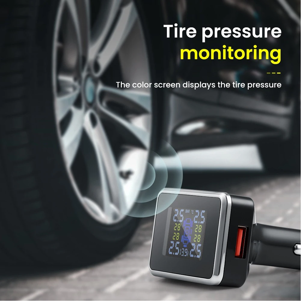 Wireless Car Tire Pressure Monitoring System Car TPMS Tire Pressure Monitoring System Four External Wireless TPMS Sensor Tool
Wireless Car Tire Pressure Monitoring System Car TPMS Tire Pressure Monitoring System Four External Wireless TPMS Sensor Tool