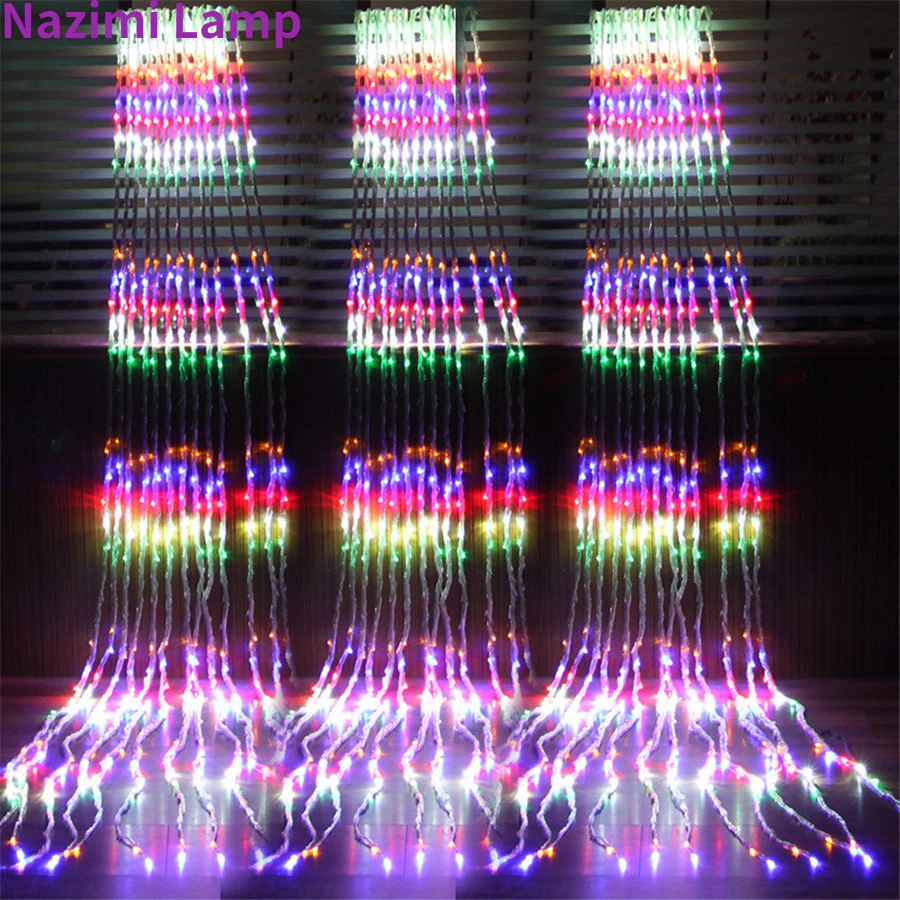 Рождественская светодиодная гирлянда в виде тропического дождя
Рождественская светодиодная гирлянда в виде тропического дождя